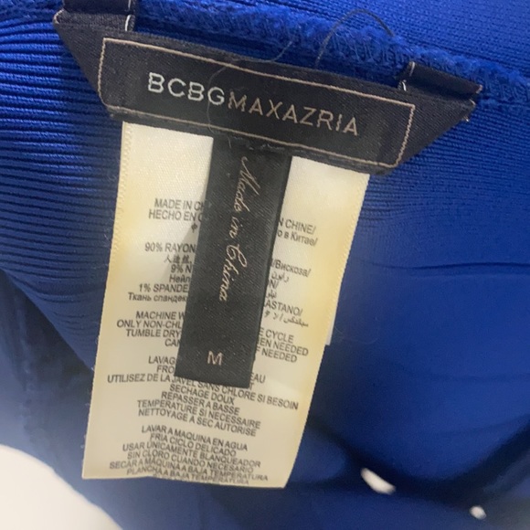 BCBG MAXAZRIA COBALT BLUE BODYCON SKIRT MEDIUM - Picture 4 of 4